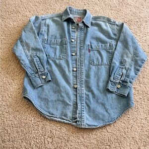 Levi's Light Blue Denim Shirt 3/4 Sleeves